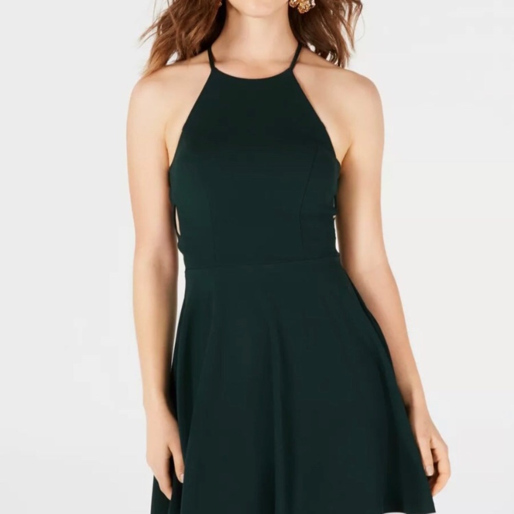 Emerald green fit and flare B DARLIN dress
